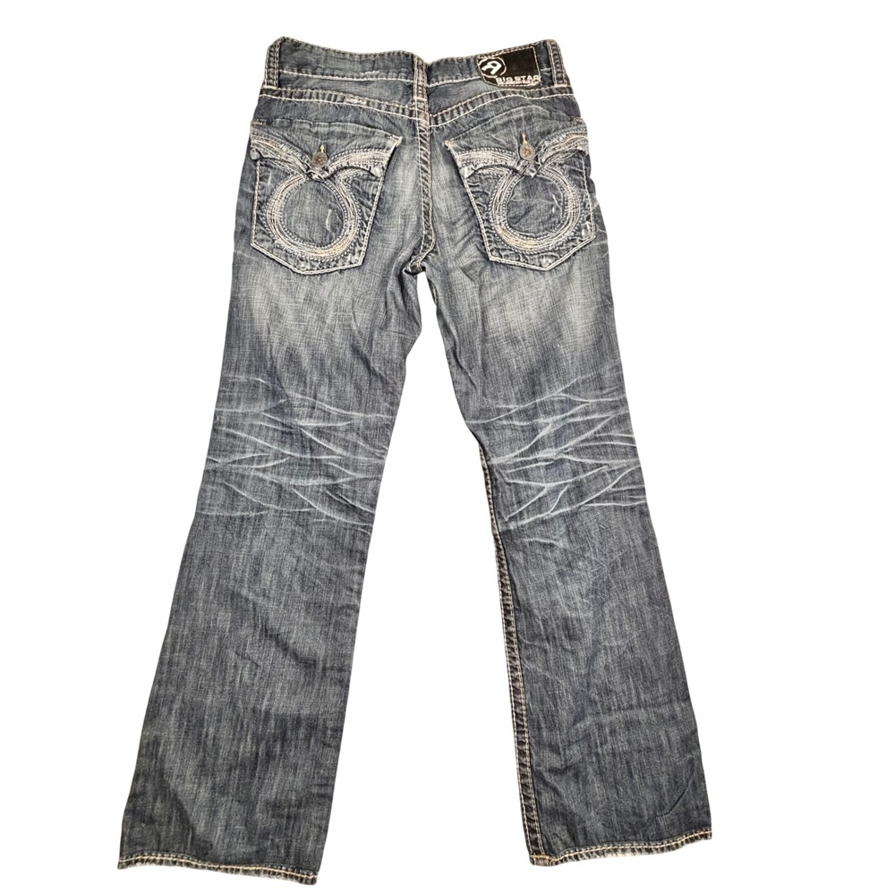 Big Star Pioneer Bootcut Jeans Mens 33L Limited Vintage Collection Distressed